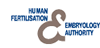 Logo of Human Fertilisation and Embryology Authority